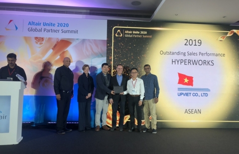  UPVIET was honored to receive the Altair Engineering ASEAN Sales Excellence Award in 2019